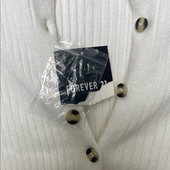 Ribbed cropped cardigan - Picture 4 of 5